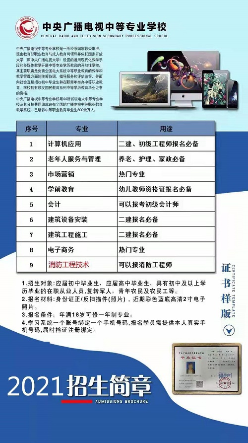 2021年成人電大中專學(xué)費多少？多久可以畢業(yè)？